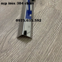Nẹp inox 304 chữ  V, nẹp inox trang trí góc