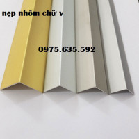 Nẹp nhôm chữ V trang trí, nẹp V ốp góc